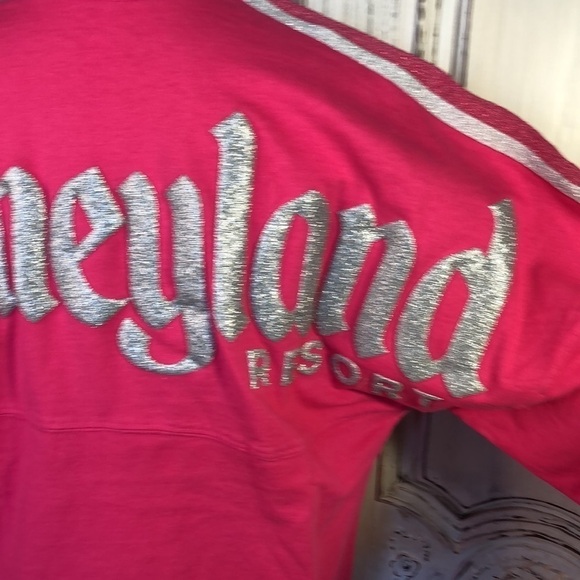 Disney Imagination Pink and Silver Sparkle Spirit Jerseys Sizes XS And S - Picture 7 of 10